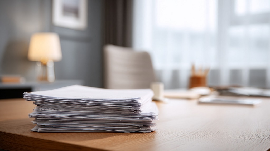 Dokumenta na radnom stolu