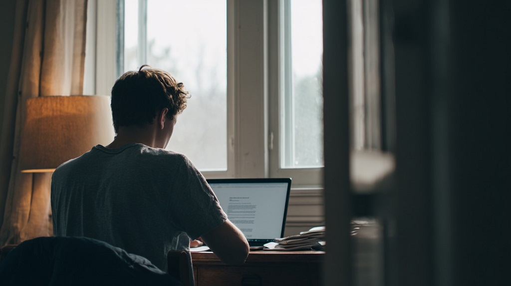 Pisanje CV-ja bez radnog iskustva u mirnom kućnom okruženju, fokus na pripremu i učenje