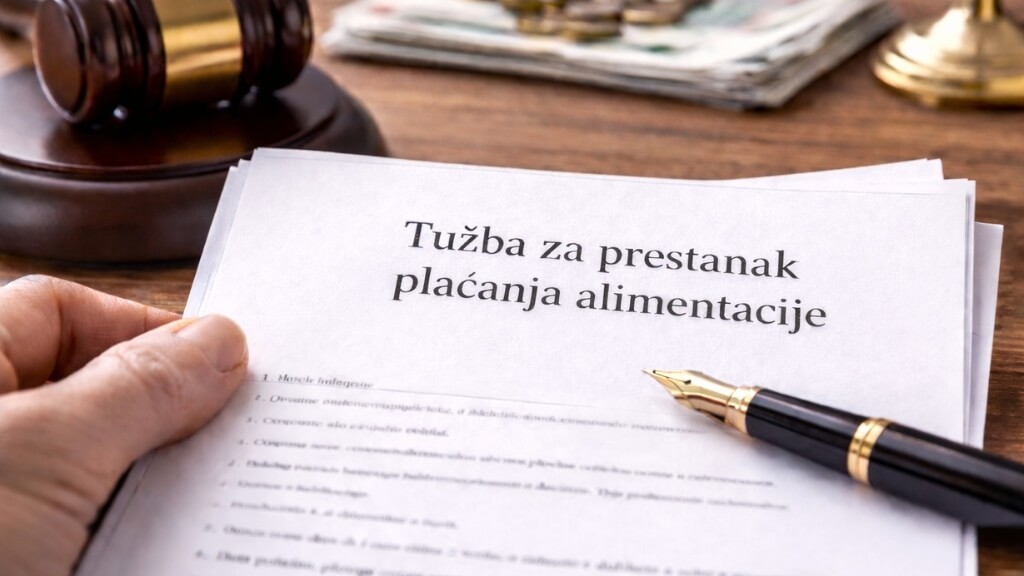 Tužba za prestanak obaveze izdržavanja alimentacije