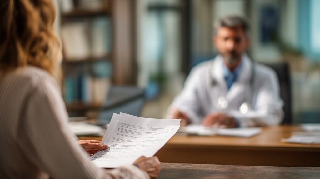 Zaposleni predaje medicinsku dokumentaciju lekaru tokom produženog bolovanja
