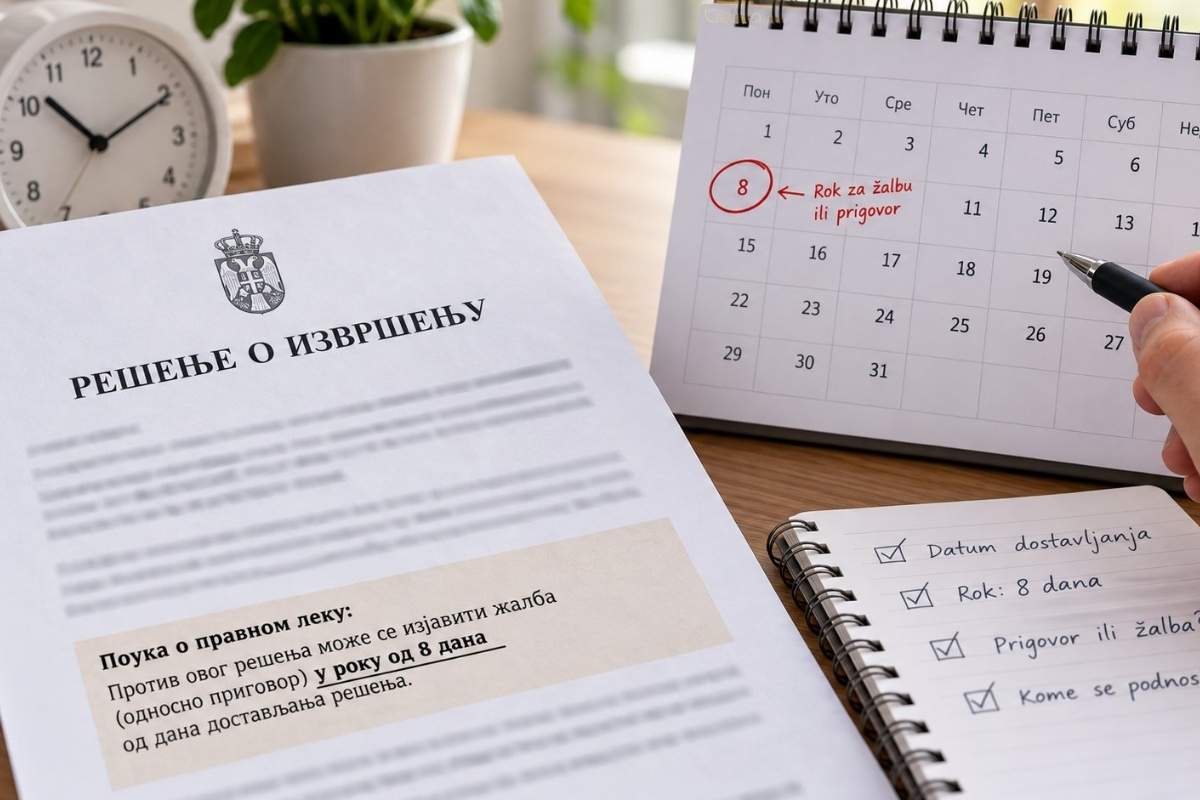 osoba proverava koliko ima vremena da ospori rešenje